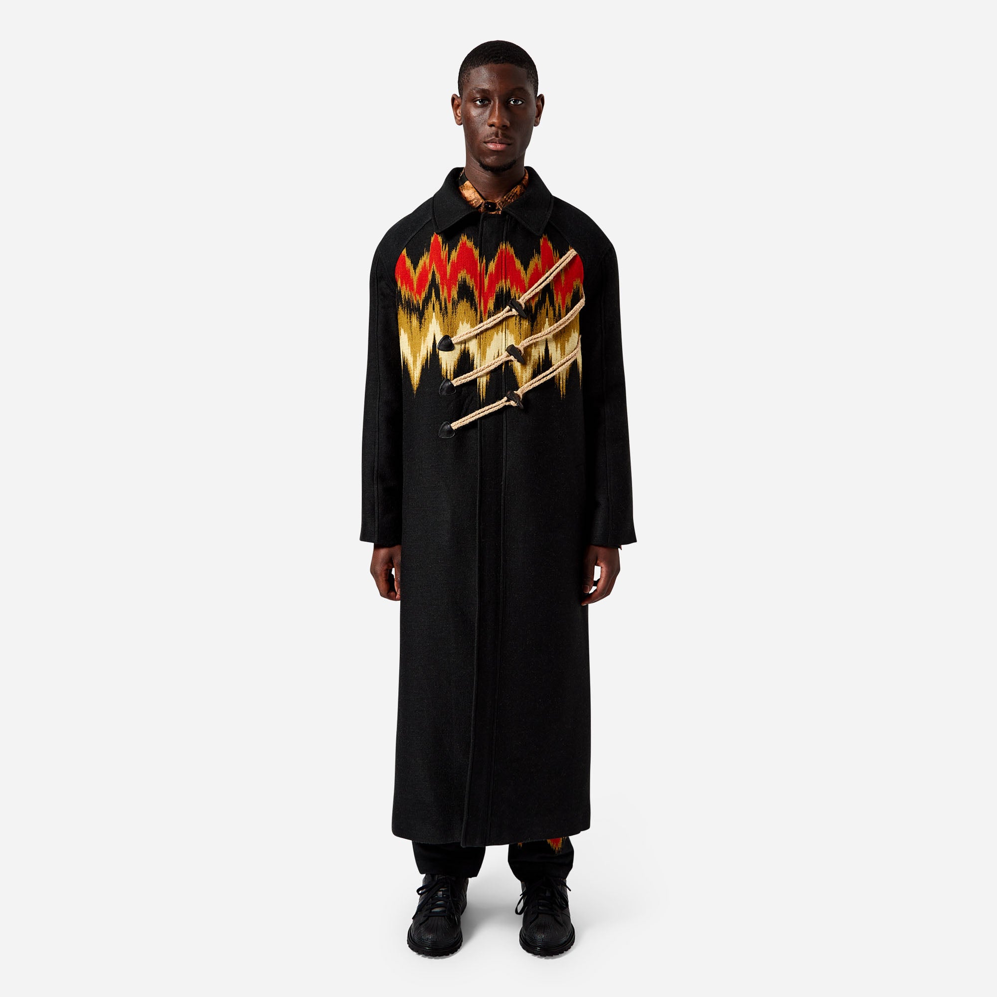 Woven Blur Duffel Coat