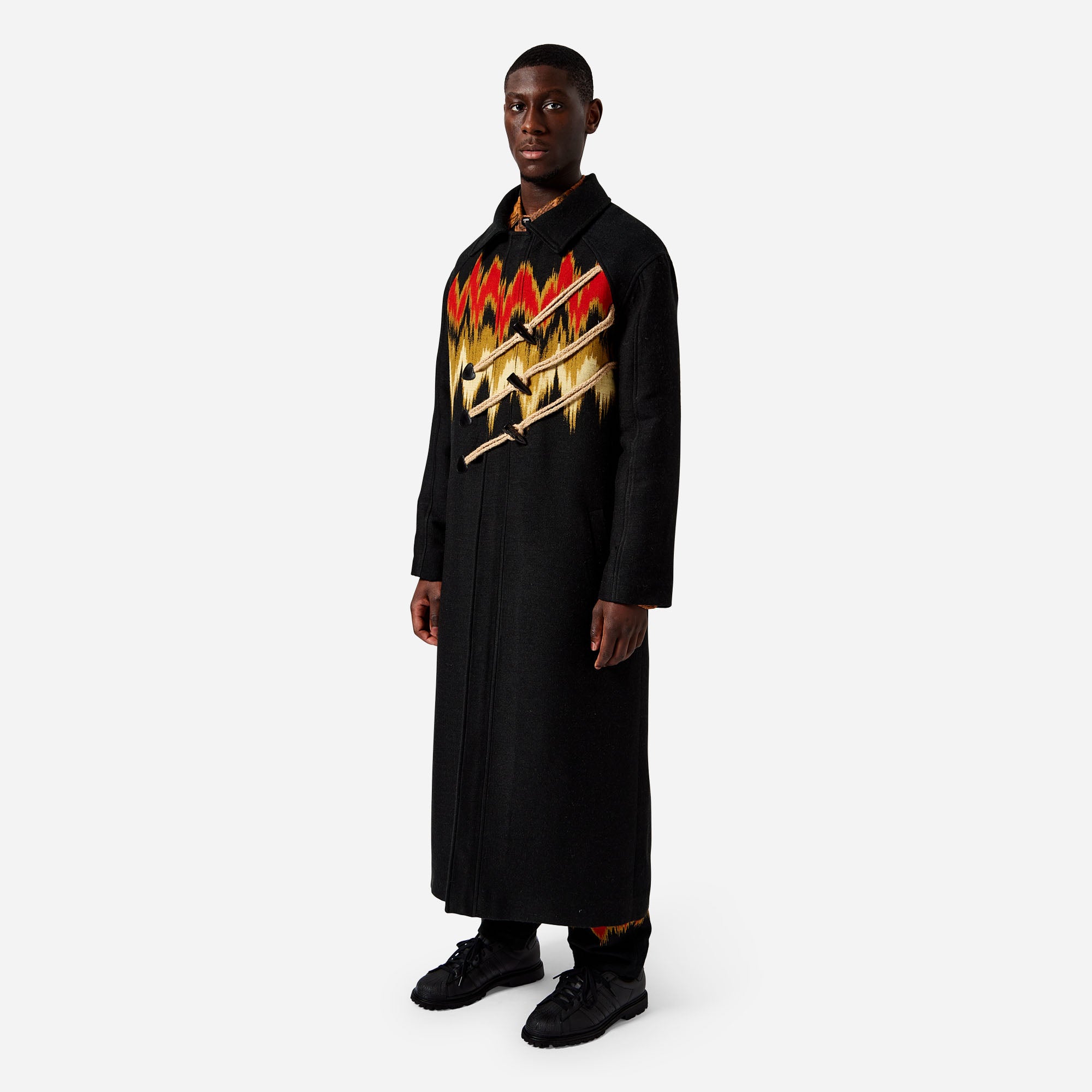 Woven Blur Duffel Coat